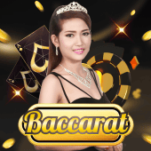 Baccarat A live table icon with cards and chips