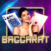 Baccarat B live table icon with a blue dealing shoe