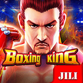 Boxing King slot icon with boxer and championship belt art