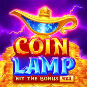 Coin Lamp slot icon with a glowing lucky lamp