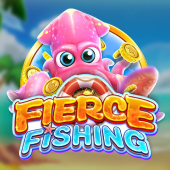 Fierce Fishing icon with a shark and harpoon