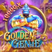 Golden Genie icon with a lamp and golden smoke