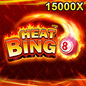 Heat Bingo icon with a flaming bingo ball