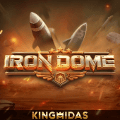 Iron Dome icon with a shield grid
