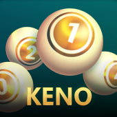 Keno icon with a number grid card