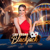 Las Vegas Blackjack icon with an ace and dealer chip