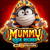 Mummy Lock Riches slot icon with a pharaoh mask