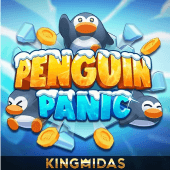 Penguin Panic icon with a sliding penguin