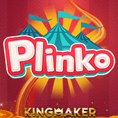 Plinko icon with a peg board and dropping ball